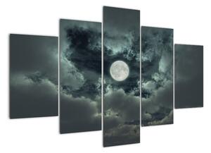 Festészet - hold és felhők (150x105cm)