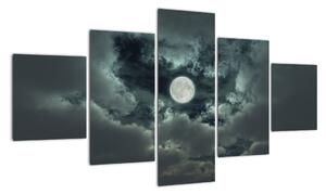 Festészet - hold és felhők (125x70cm)