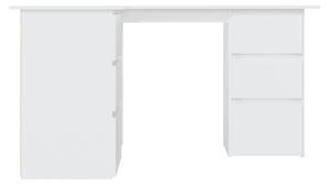 VidaXL fehér forgácslap sarok íróasztal 145 x 100 x 76 cm
