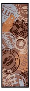 Coffee Stamp barna futószőnyeg, 50 x 150 cm - Zala Living