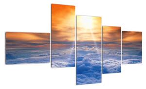 Modern kép - nap a felhők felett (150x85cm)