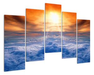 Modern kép - nap a felhők felett (125x90cm)