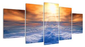 Modern kép - nap a felhők felett (150x70cm)