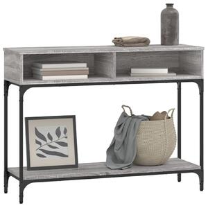 VidaXL szürke sonoma színű szerelt fa konzolasztal 100 x 30,5 x 75 cm