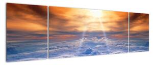 Modern kép - nap a felhők felett (170x50cm)