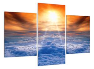 Modern kép - nap a felhők felett (90x60cm)