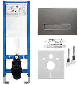 Beépíthető WC Tartókeret Szett Slim 024N HD Titan Nyomólappal