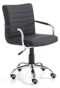 Milko fekete gurulós irodai szék - Tomasucci