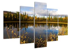 Kép a falon - erdei tó (150x105cm)