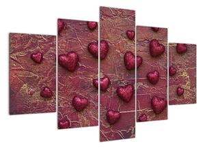 Festészet - szívek (150x105cm)