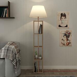 Giorno fa állólámpa fehér textil búrával - Homitis