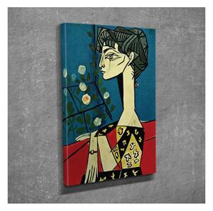 Vászon fali kép Pablo Picasso Jacqueline with Flowers másolat, 30 x 40 cm