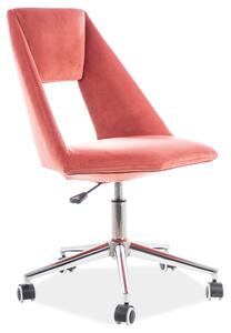 Irodai szék PAX bársony rózsaszín minta 173