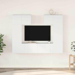 VidaXL Fehér Falra Szerelhető TV Szekrény Szett - 6 részes