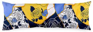 4Home Blue rose Relaxációs pótférj párnahuzat, 50 x 150 cm