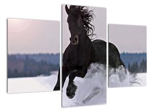Kép - lovak, a hóban (90x60cm)