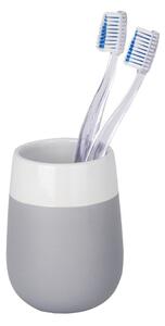 Matta szürke-fehér kerámia fogkefetartó pohár - Wenko