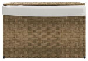 VidaXL polyrattan szennyeskosár fedéllel 55,5 x 35 x 34 cm