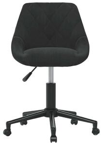 VidaXL Forgó Étkezőszék - 2 db - Fekete Bársony