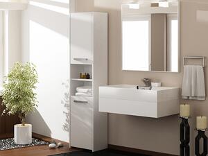 Drohmo S40 fürdőszoba szekrény, 40x170x30 cm, fehér