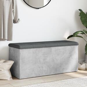 VidaXL betonszürke szerelt fa tárolópad 102 x 42 x 45 cm