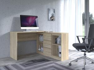 Odell Plus 2D3S íróasztal szekrénnyel, 120x76x50 cm, sonoma