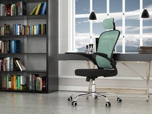 Forgó irodai szék, Dory, szövet, 64x123x54 cm, kék