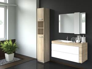 Odell Marbela fürdőszoba szekrény, 32x183x30 cm, sonoma