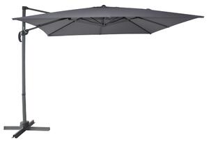 ROJAPLAST CANTIELVER függő napernyő, hajtókarral - grafit - 270 x 270 cm ()