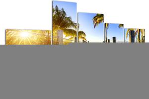Modern kép egy lakás - trópusi paradicsom (150x85cm)