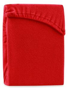 Ruby Red piros kétszemélyes gumis lepedő, 220-240 x 220 cm - AmeliaHome