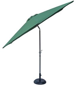 ROJAPLAST dönthető napernyő, talp nélkül - zöld - ø 300 cm (*)