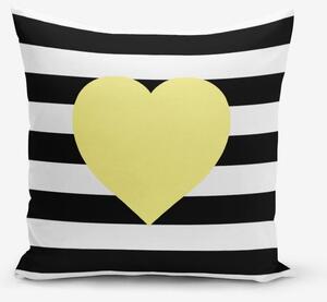 Striped Yellow pamutkeverék párnahuzat, 45 x 45 cm - Minimalist Cushion Covers