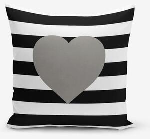 Striped Grey pamutkeverék párnahuzat, 45 x 45 cm - Minimalist Cushion Covers