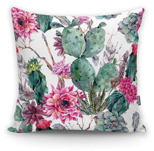 Cactus And Roses párnahuzat, 45 x 45 cm - Minimalist Cushion Covers