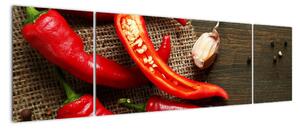Kép - chili, paprika (170x50cm)