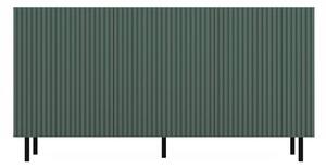 Shannan MIX Kama 3 komód (egyenes mintázat), 150x78x40 cm, tölgy-zöld