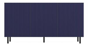 Shannan MIX Kama 3 komód (egyenes mintázat), 150x78x40 cm, tölgy-kék