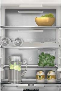 Whirlpool WHC18 T574 P Beépíthető alulfagyasztós hűtőszekrény, 250L, M: 177, Metal Multi flow, Total NoFrost, C energiaosztály