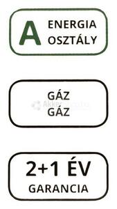 Novacook F5S40G2 R Gáztűzhely, 44L, 4 főzőzóna, A energiaosztály, Piros