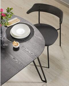 Bővíthető étkezőasztal kőrisfa dekoros asztallappal 90x140 cm Norfort – Kave Home