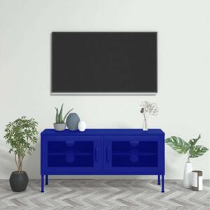 VidaXL Tengerészkék Acél TV Szekrény 105x35x50 cm