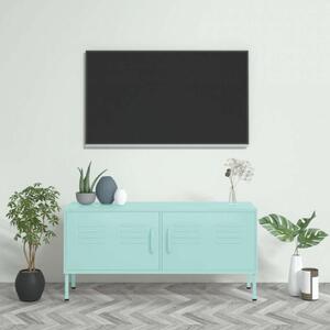 Fém TV-szekrény - Mentaszöld - 105x35x50 cm