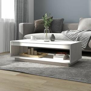 VidaXL fehér tömör fenyőfa dohányzóasztal 110 x 50 x 33,5 cm