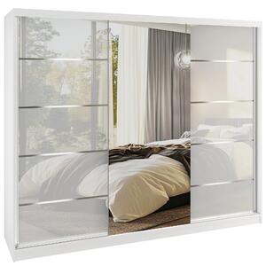 Tolóajtós szekrény SERENITY 232 cm fehér fényű MGB SERENITY SZP8/0/W/W/0/HIAL