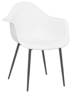 VidaXL Fehér Étkezőszék - 2 db-os szett