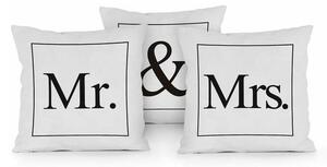 Mr & Mrs 3 darabos párnakészlet, 45 x 45 cm - Really Nice Things
