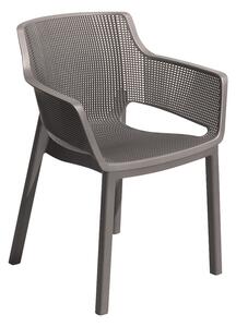 KETER ELISA polyrattan kerti szék, cappuccino (Méret: 58 x 63)
