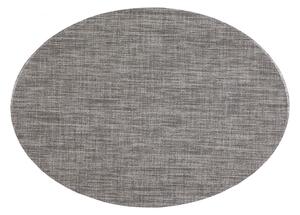 Oval szürke tányéralátét, 46 x 33 cm - Tiseco Home Studio