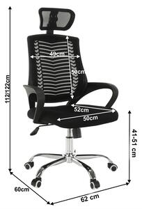 Irodai szék, fekete, IMELA TYP 1